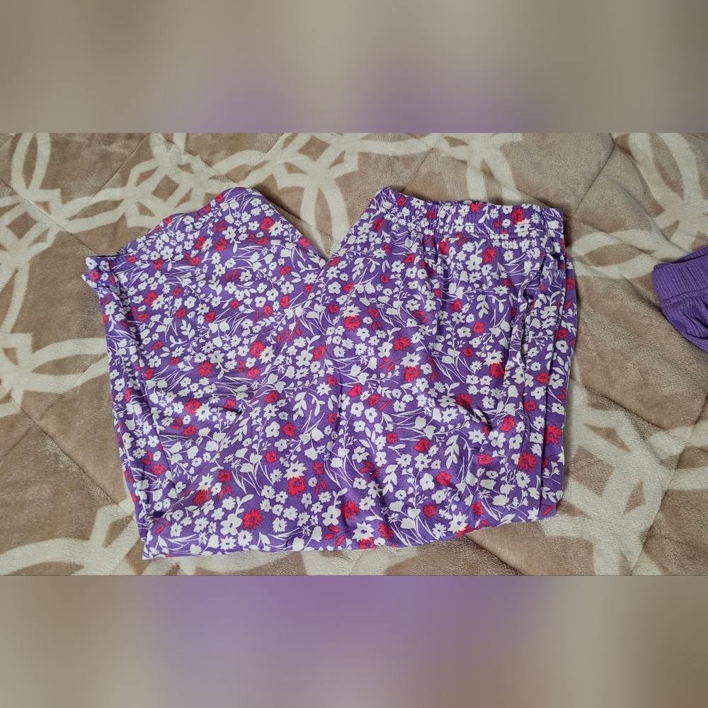 Lot of 4 pajama sets capri and shorts Muk Luks Cuddl Duds Large - Picture 8 of 16